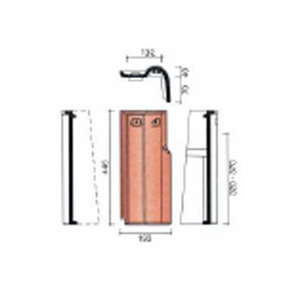 RIVE A RABAT DROITE MODULA ARDOISE (2,7/ml)